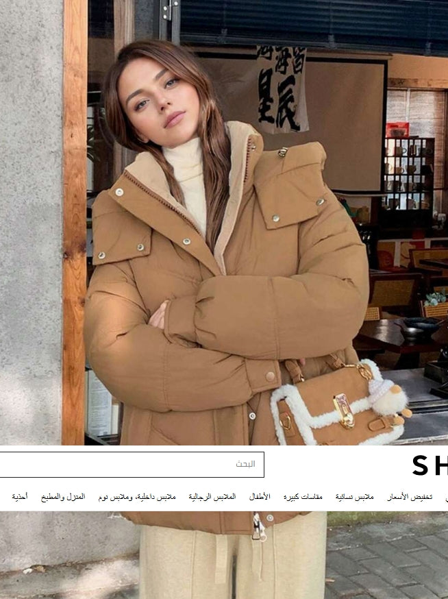 معطف قطني نسائي جديد للشتاء