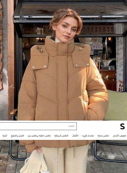 معطف قطني نسائي جديد للشتاء