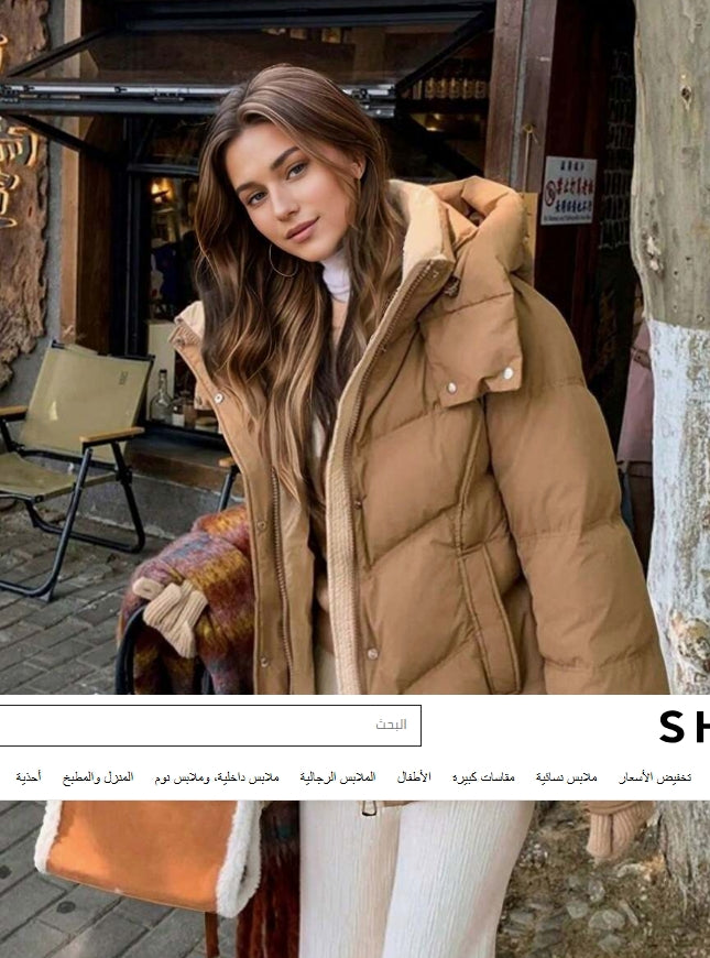 معطف قطني نسائي جديد للشتاء